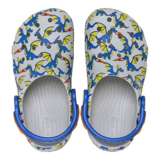 Crocs Toddler Classic Dragon Graphic Clog